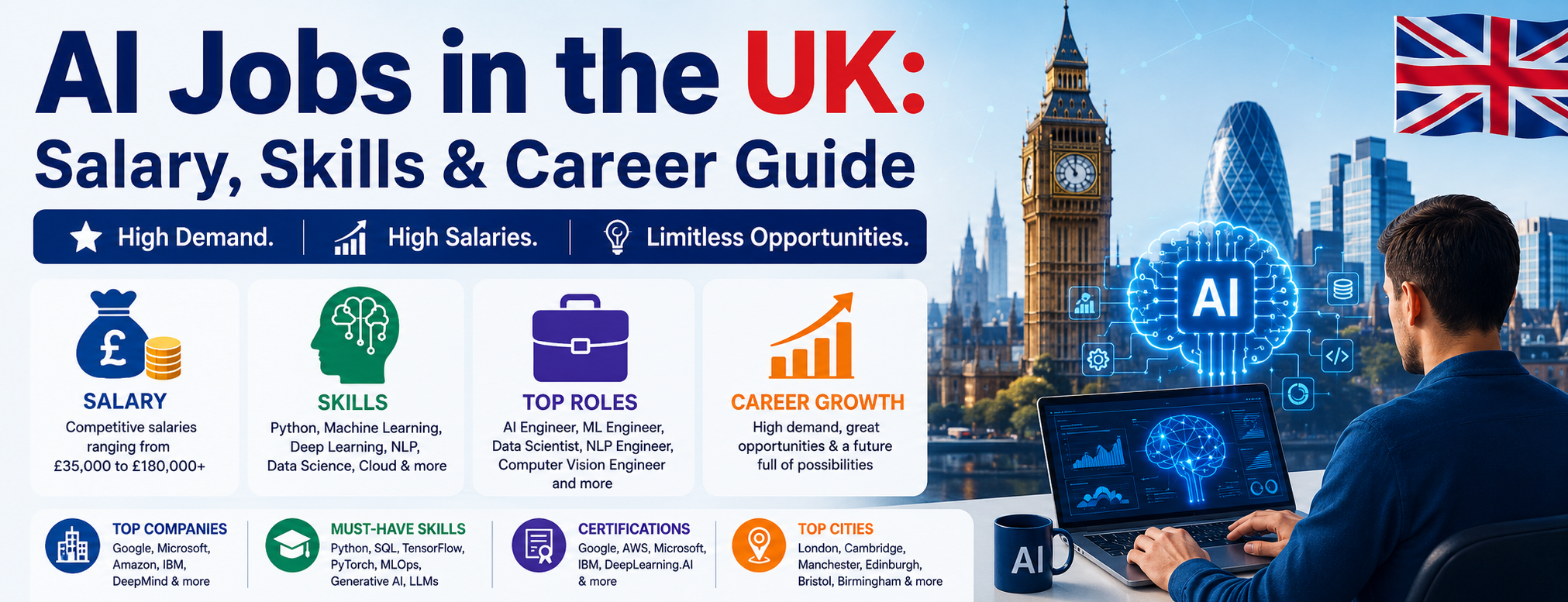 AI Jobs in the UK Salary Skills & Career Guide