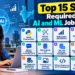 top 15 skills required for AI and ML jobs in India